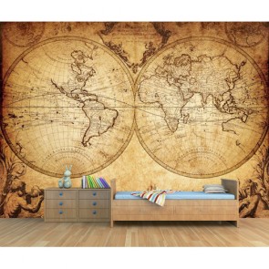 De Toestand Van De Wereld In 1733 Behang - Gelijmde