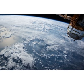 Wereld Met Een Nasa-Satelliet