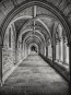 Kasteelwandeling In Zwart En Wit - Fotobehang 3D
