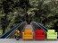 Waldbrücke - Behang 3D - Gelijmde