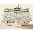 Houtskool Kaaba - Behang - Gelijmde