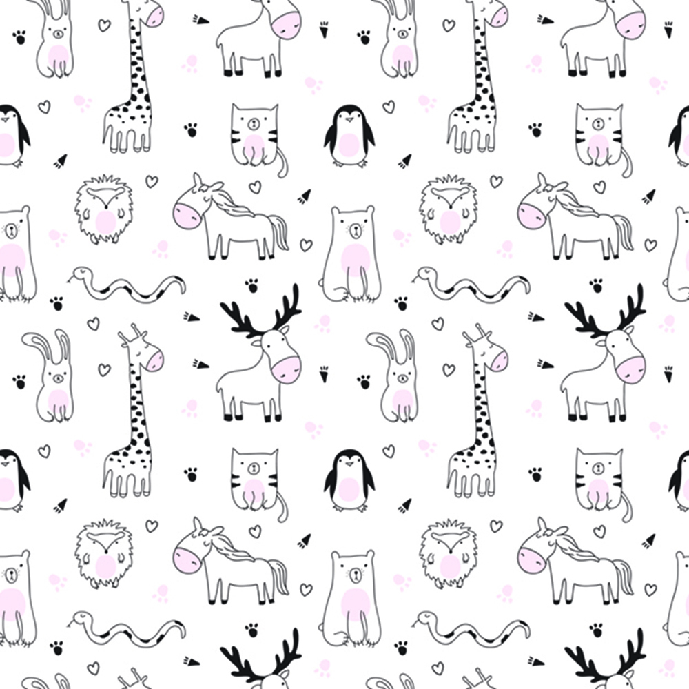 Dieren Zijn Onze Vrienden - Kinderkamer Behang en Fotobehang